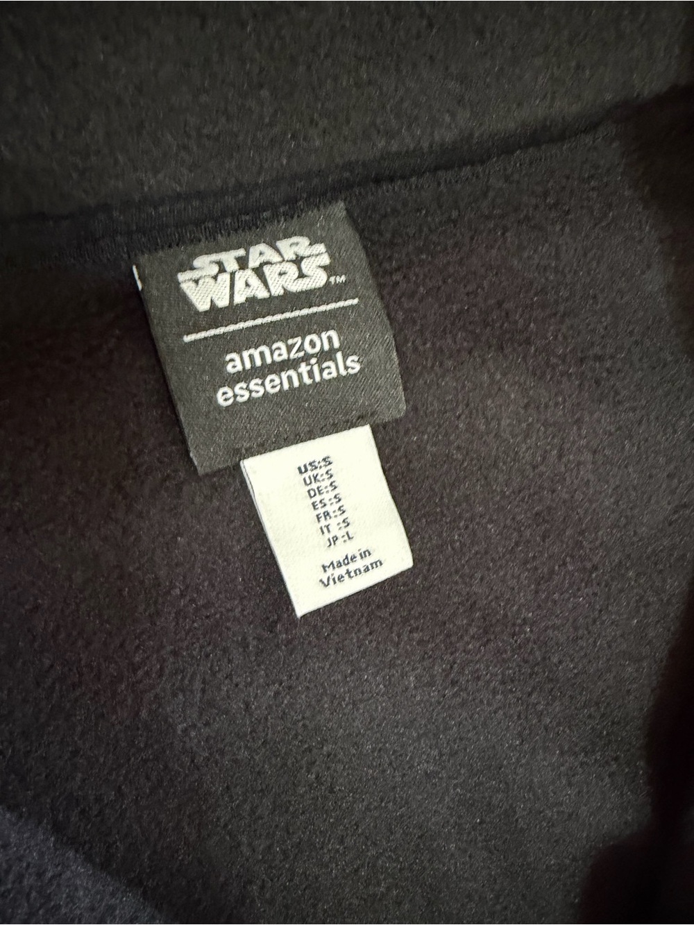 New Star Wars Women's Black Fleece Quarter Zip Pullover Jacket Red Rebel SM - Picture 9 of 12